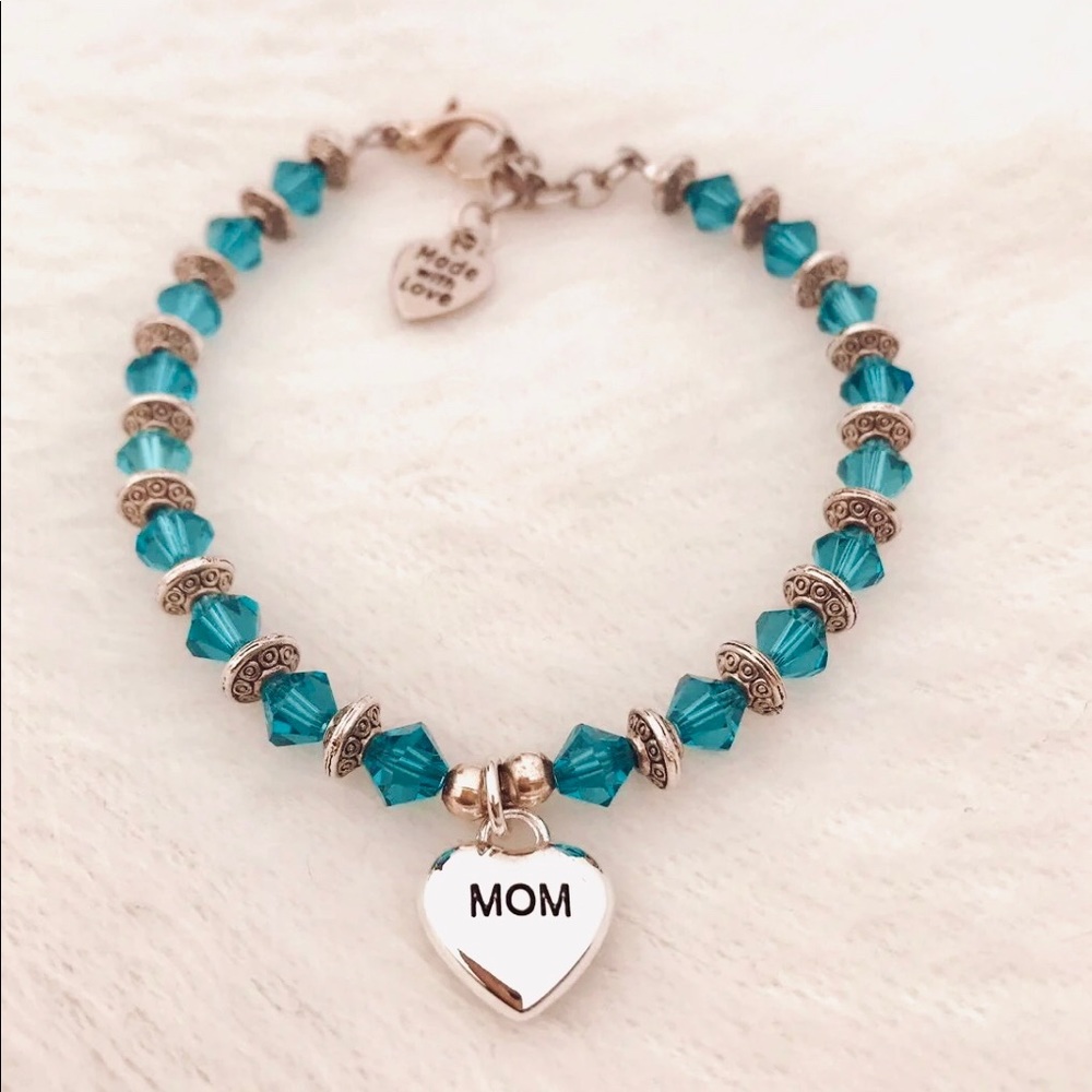 Handcrafted Swarovski Crystal birthstone bracelet